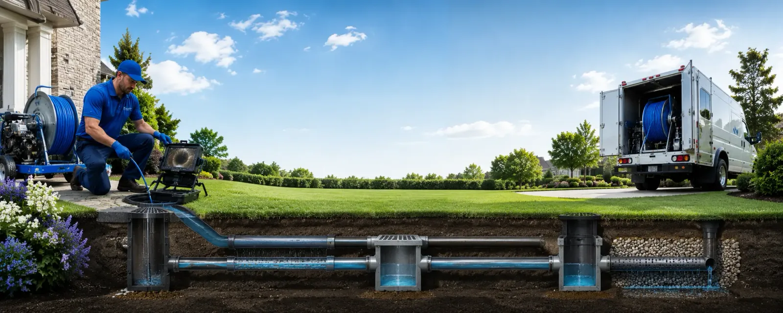 Outdoor drain cleaning information for Bondsville, MA